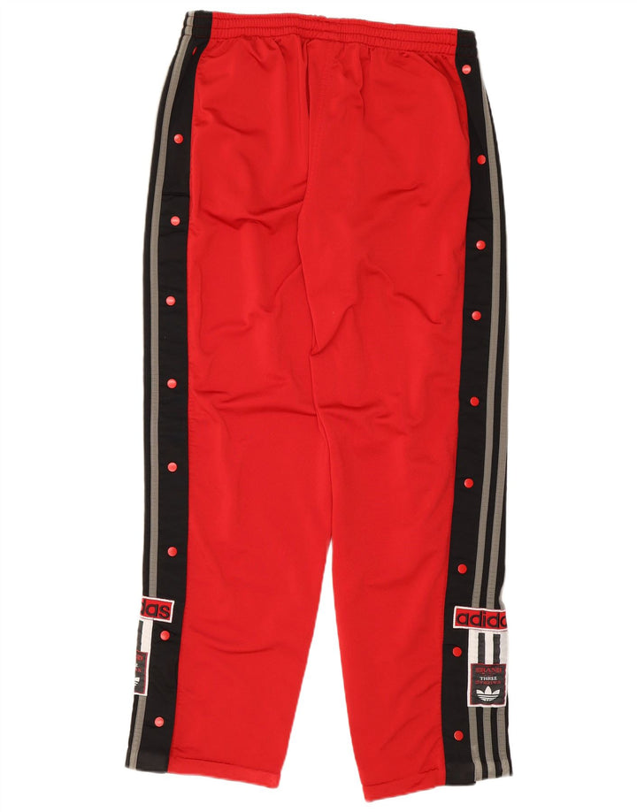Adidas Pantalon de Survêtement Graphique Homme Rouge Moyen Polyester Colorblock