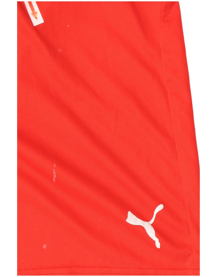Puma Short de sport pour homme Large Rouge Polyester