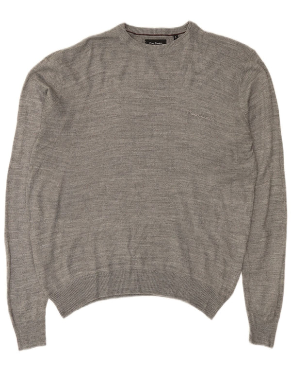 Pierre Cardin Pull col rond homme petit gris acrylique