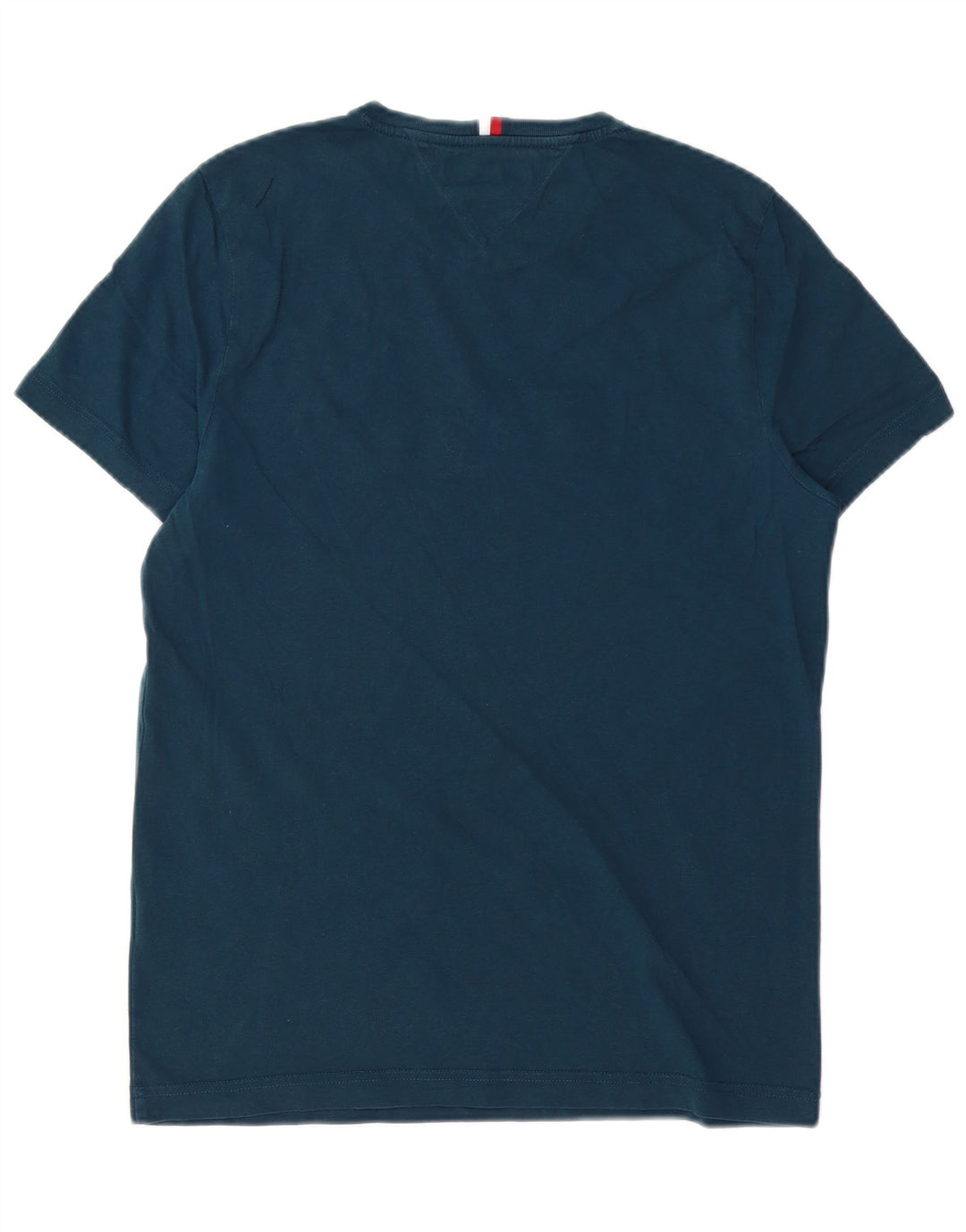 TOMMY HILFIGER T-Shirt Graphique Homme Bleu Marine Moyen Coton