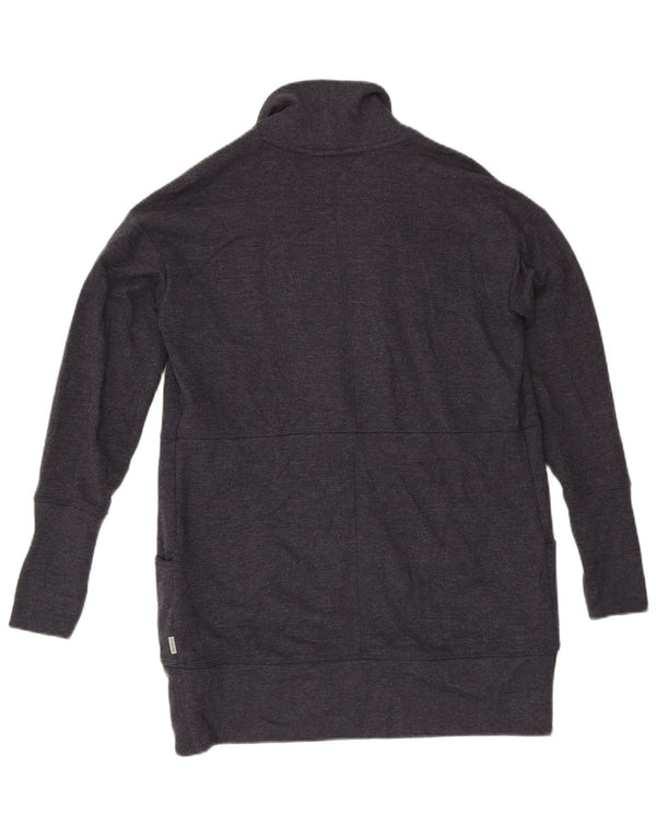 Eddie Bauer Pull cardigan ouvert pour femme UK 10 Petit coton bleu marine