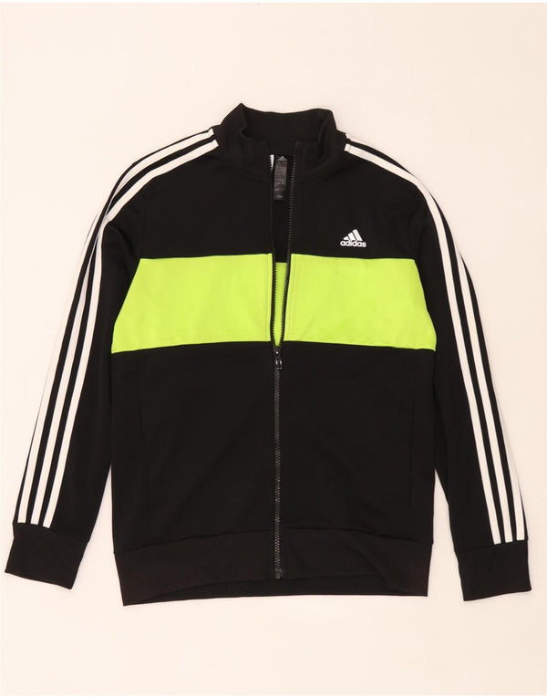 Adidas Veste de Survêtement Garçon 12-13 Ans Noir Colorblock Polyester