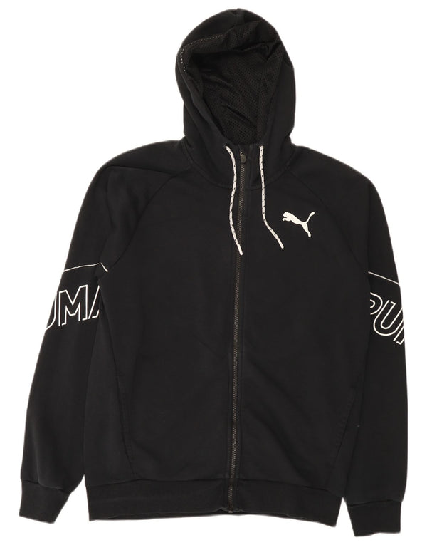 Puma Sweat à Capuche Graphic Zip Homme Noir Moyen Coton