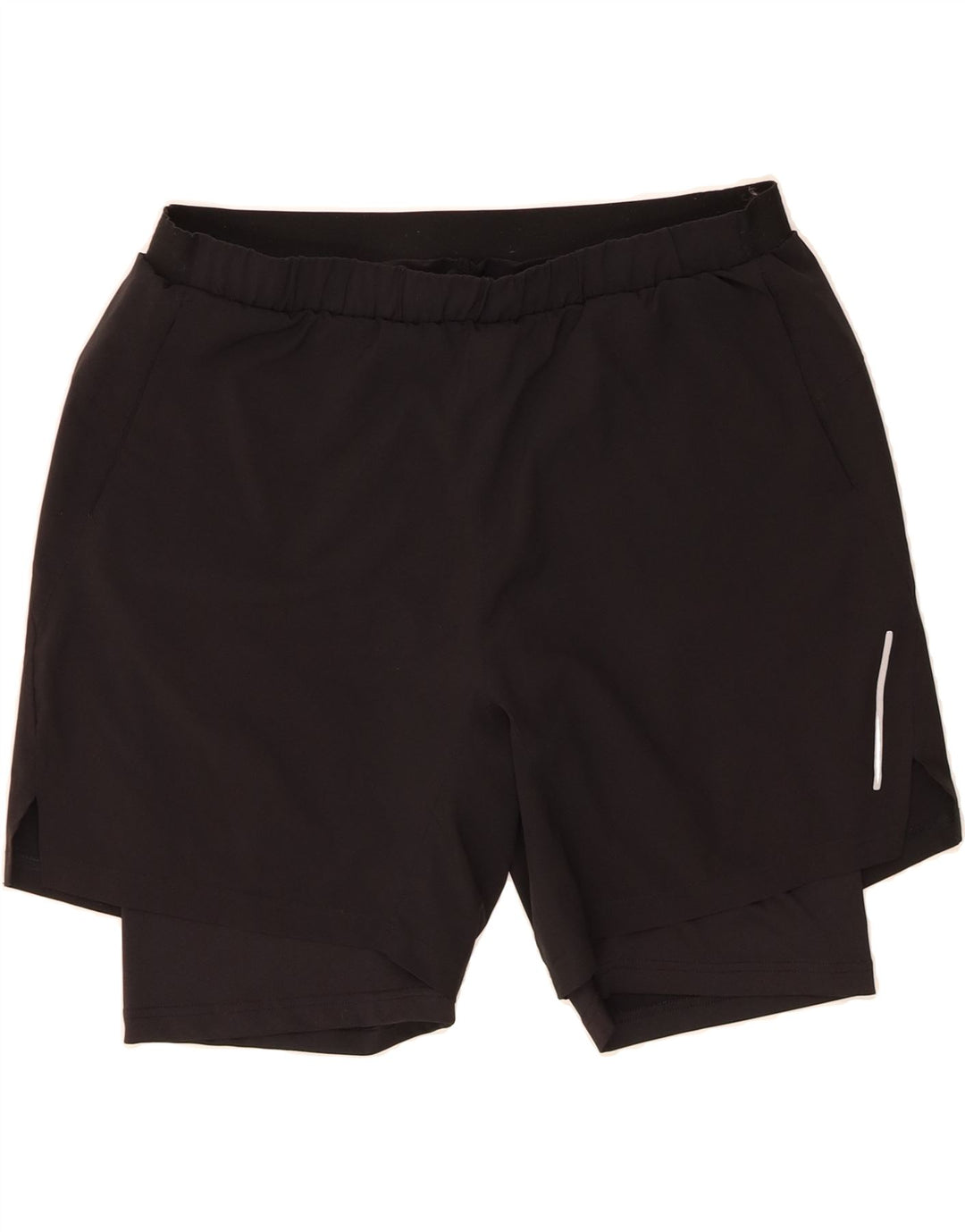 TCM Mens Sport Shorts Medium  Black Polyester Vintage TCM and Second-Hand TCM from Messina Hembry 