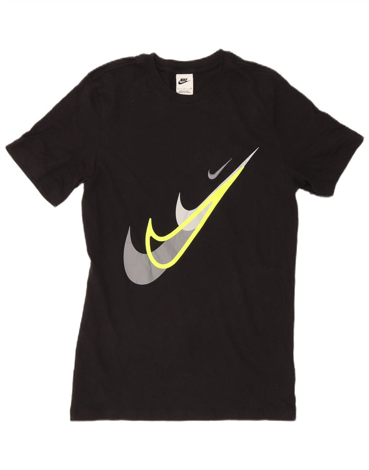 Nike T-shirt graphique pour homme en coton noir Taille S