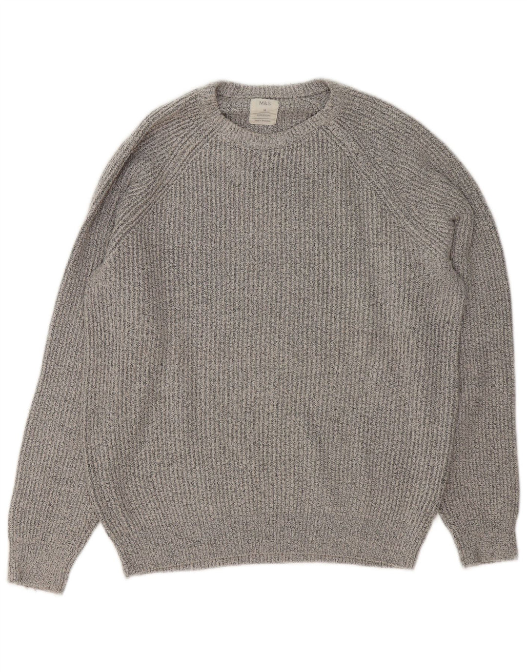 Marks & Spencer Pull col rond homme gris moyen polyester