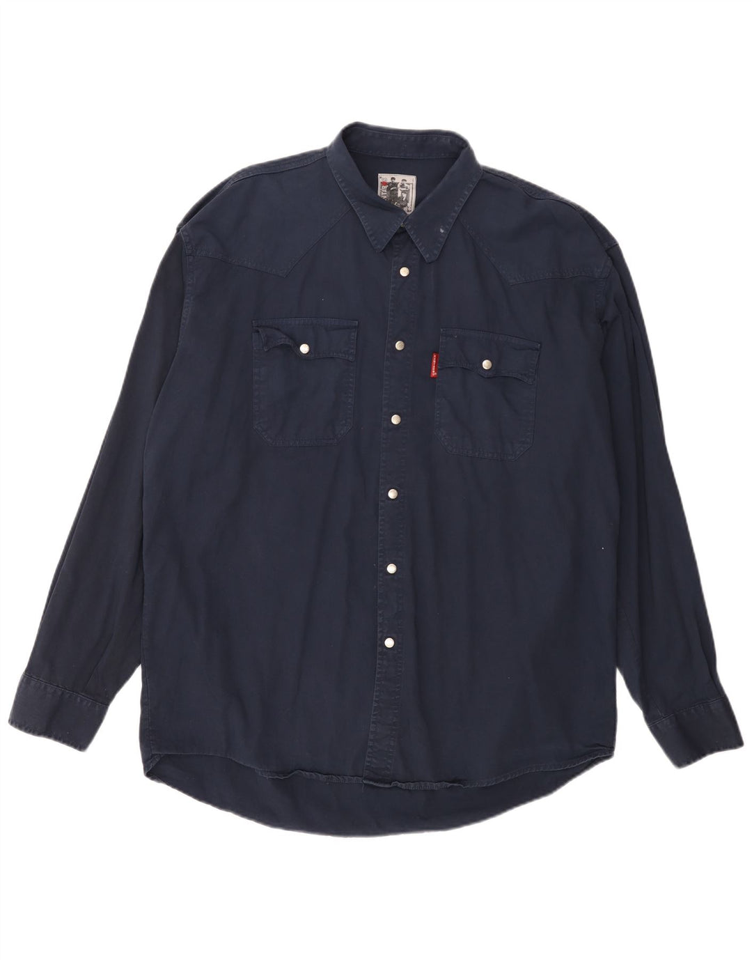 Kantaros Chemise Homme 2XL Bleu Marine Coton