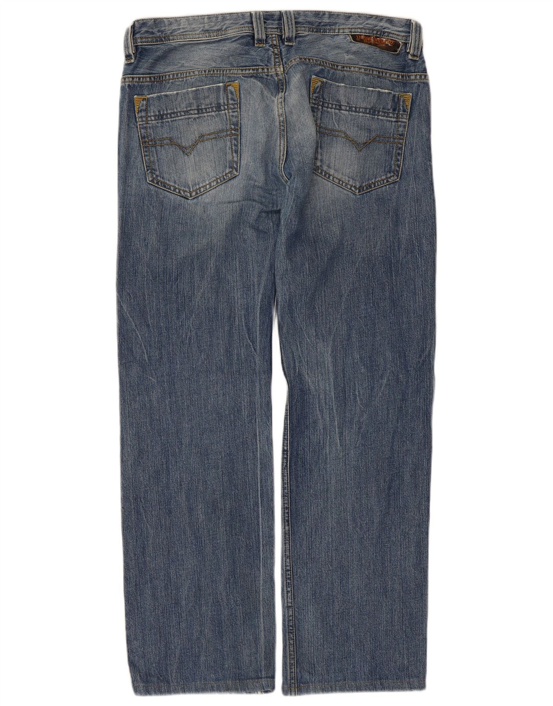 Diesel Jean Droit Homme W32 L30 Bleu Coton