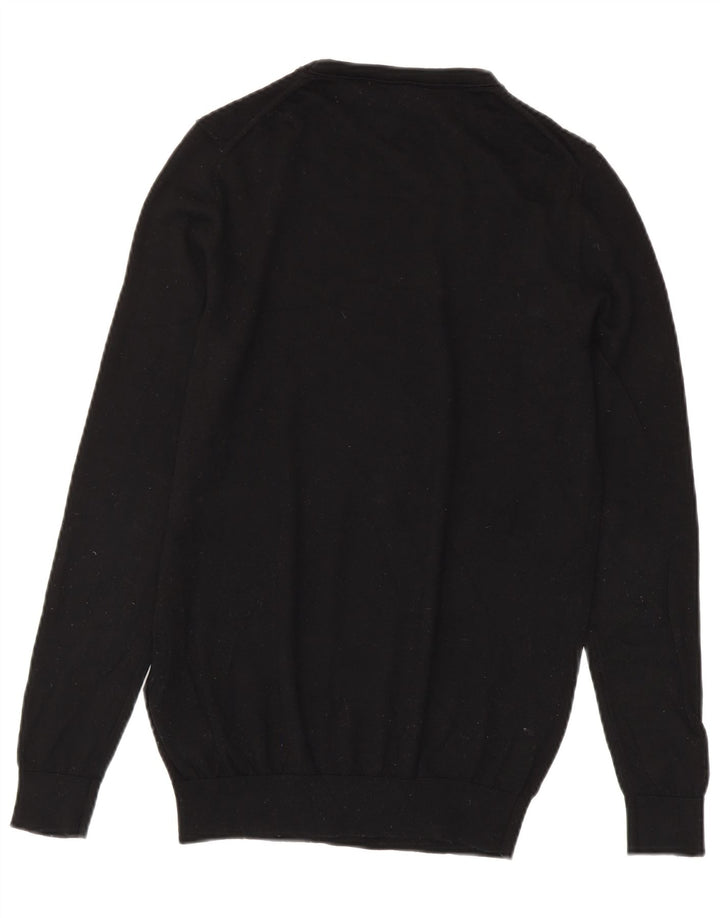 Reiss Pull à col rond pour homme XS Noir Laine