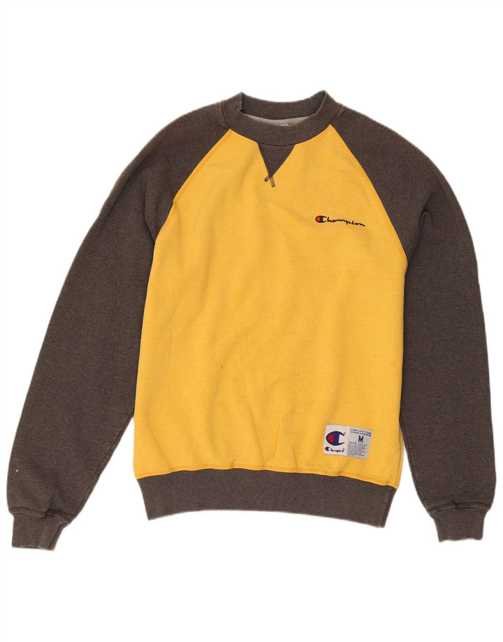 Champion Sweat-shirt en coton color block jaune moyen pour homme