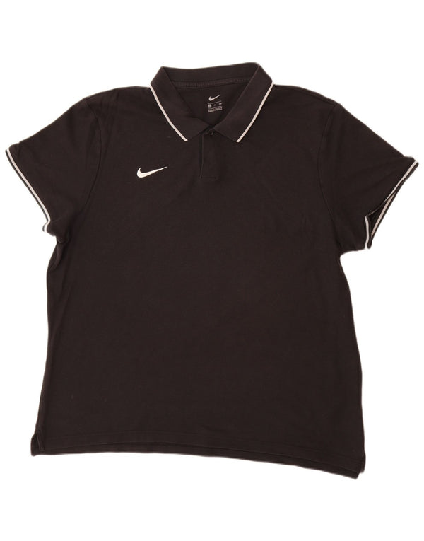 NIKE Polo Homme 2XL Noir Coton