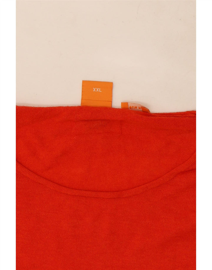 Hugo Boss Pull ras du cou pour homme 2XL Rouge