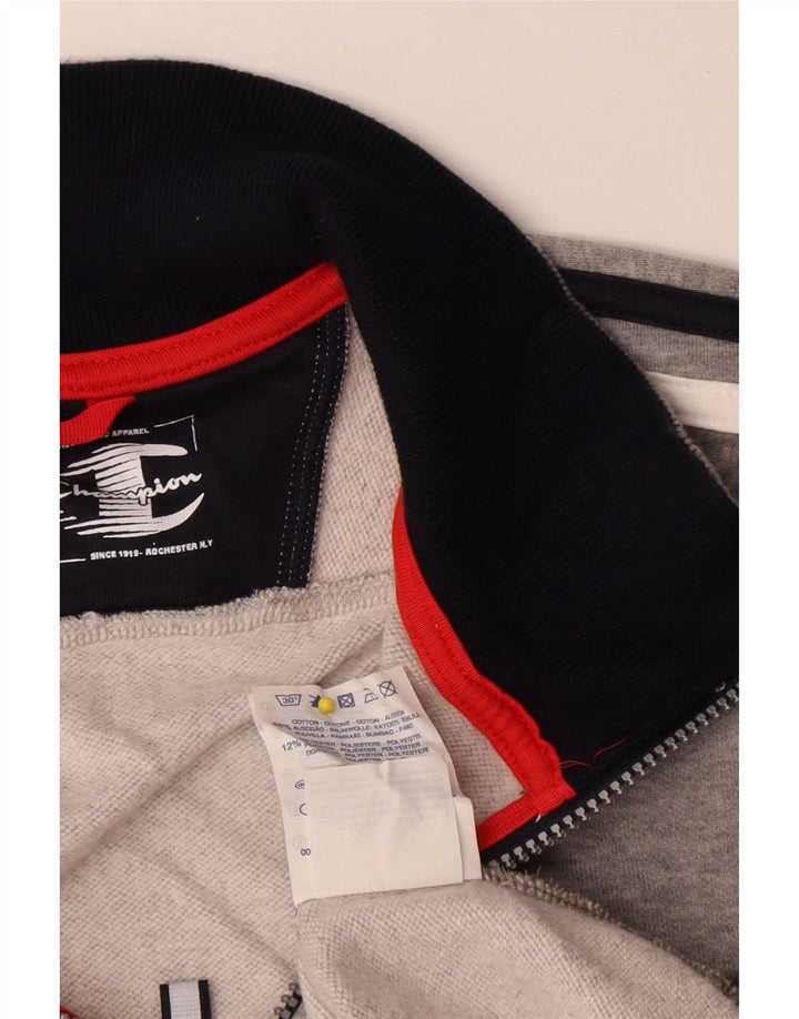 Champion Veste de Survêtement Homme Grand Gris Moucheté Coton