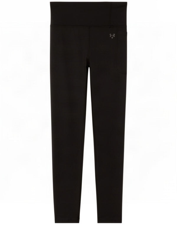Under Armour Legging court pour femme UK 42 Medium Noir Polyester Sports