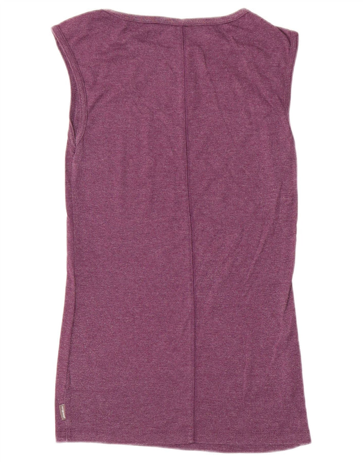 EDDIE BAUER Débardeur Femme UK 6 XS Violet Coton