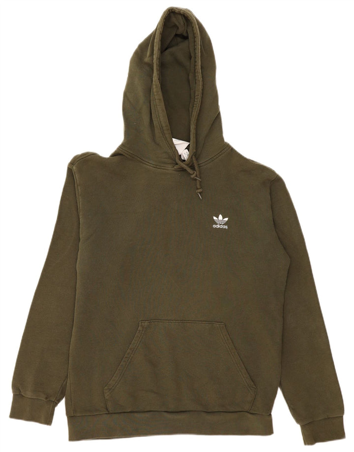 Adidas Pull à capuche pour homme en coton kaki moyen
