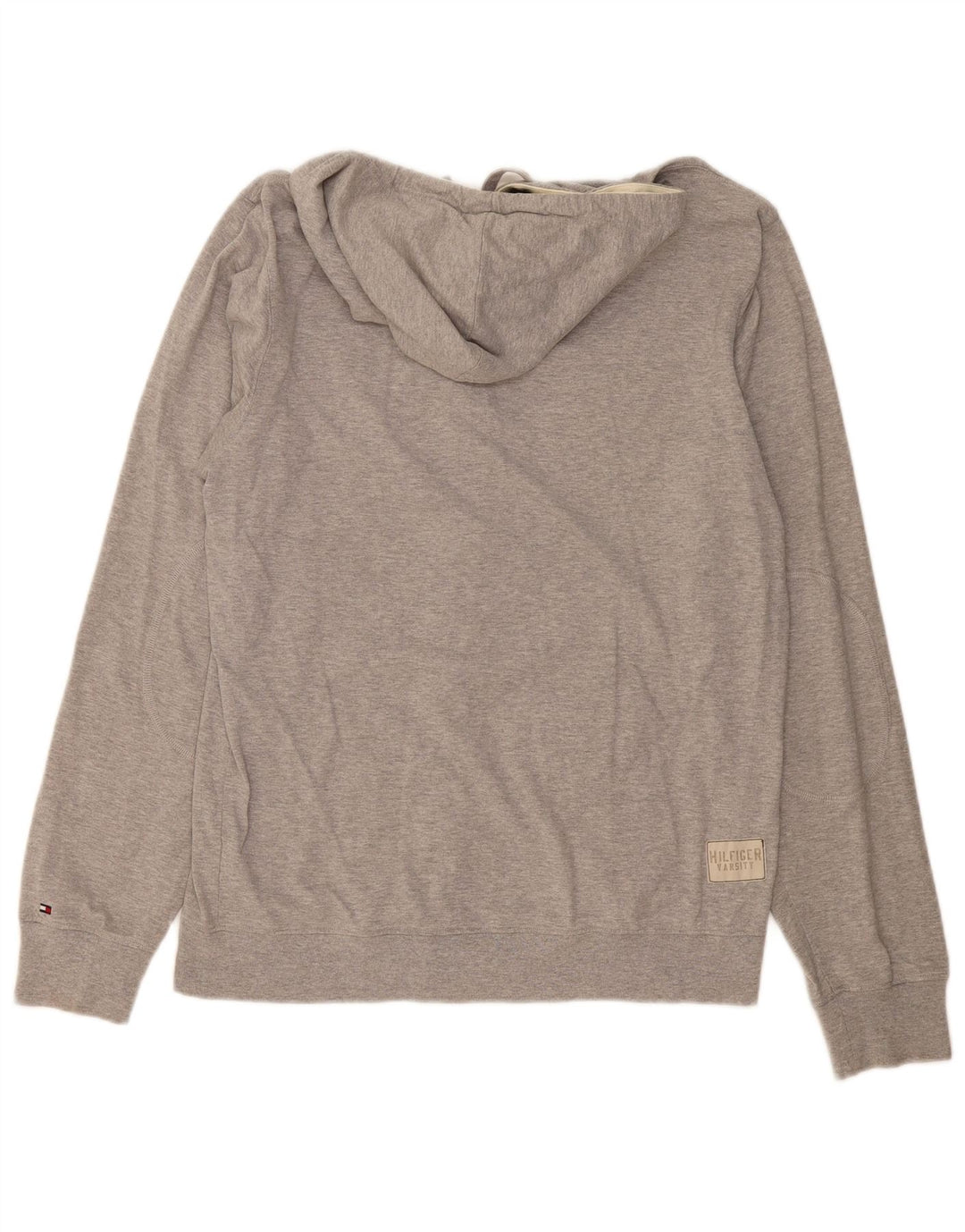 TOMMY HILFIGER Pull cardigan à capuche coupe vintage pour femme UK 18 XL Gris