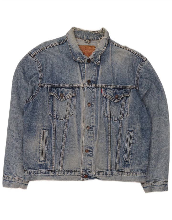 LEVI'S Veste en Jean Homme UK 42 XL Bleu Coton