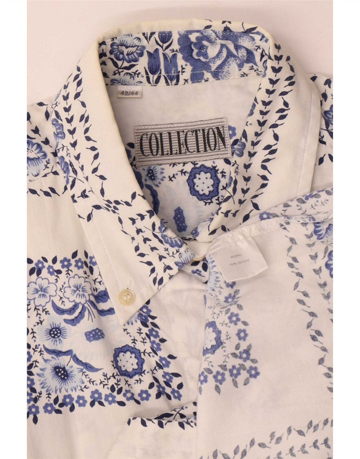 Collection Chemise Femme Taille 42/44 Grand Blanc Floral Coton