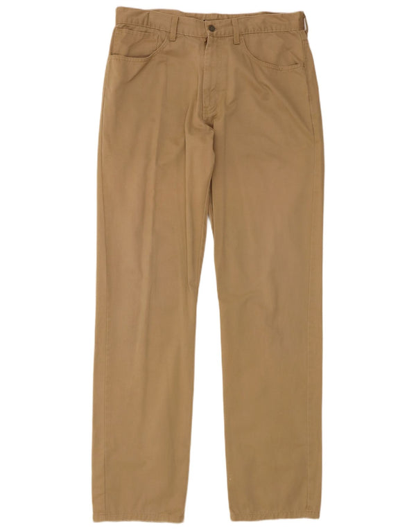Dockers Pantalon décontracté droit pour homme W34 L36 Coton beige