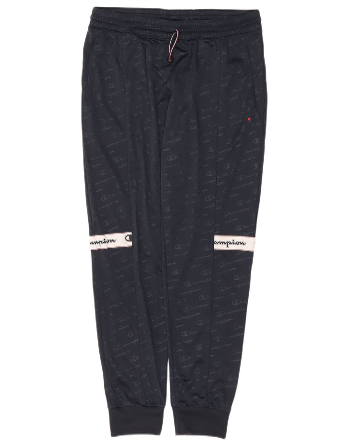 Champion Pantalon de survêtement graphique pour homme, jogging, grand, bleu marine, polyester