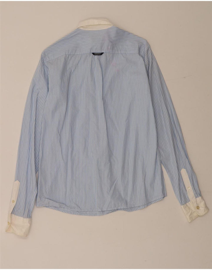 Woolrich Chemise garçon 13-14 ans Bleu à fines rayures en coton