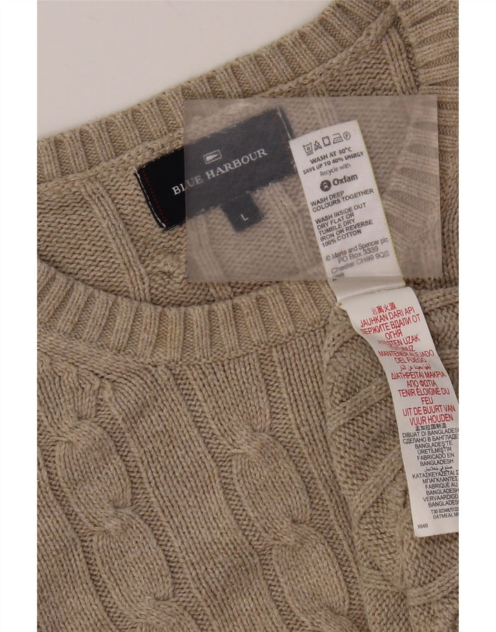Marks & Spencer Pull à col rond bleu Harbour pour homme, grand gris