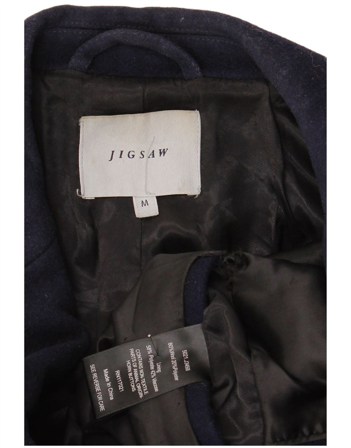 Jigsaw Pardessus Homme UK 38 Laine Bleu Marine Moyen