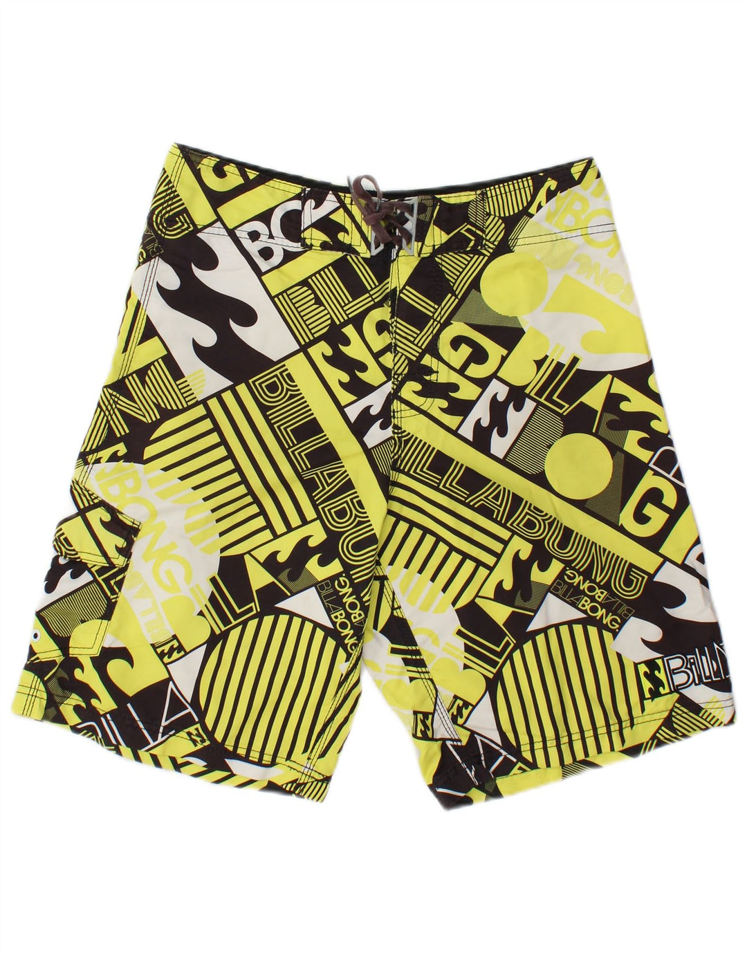 Billabong Short de bain graphique pour homme en polyester géométrique jaune moyen