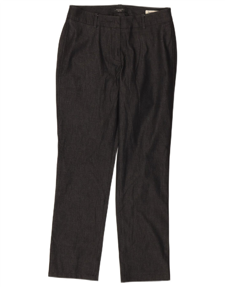 Max Mara Pantalon décontracté droit week-end pour femme UK 8 Small W28 L28 Gris