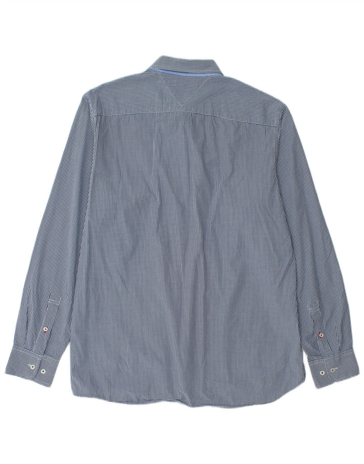Tommy Hilfiger Chemise sur mesure pour homme Grand vichy bleu marine