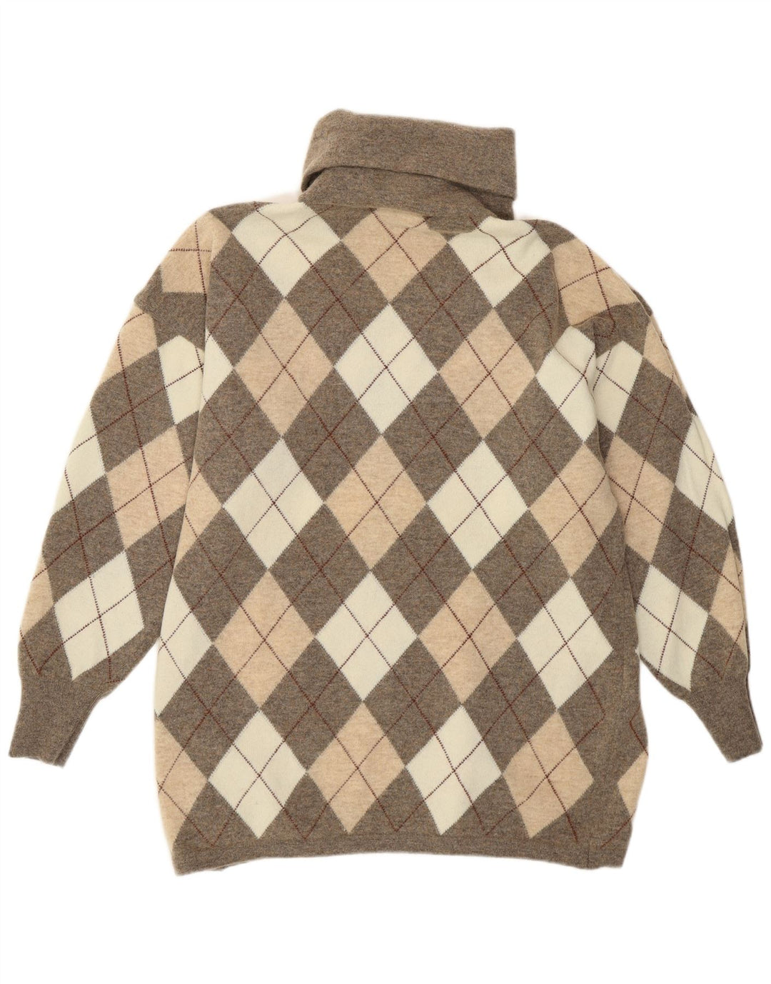 Gispa Pull col roulé pour femme UK 18 XL Gris Argyle/Diamant