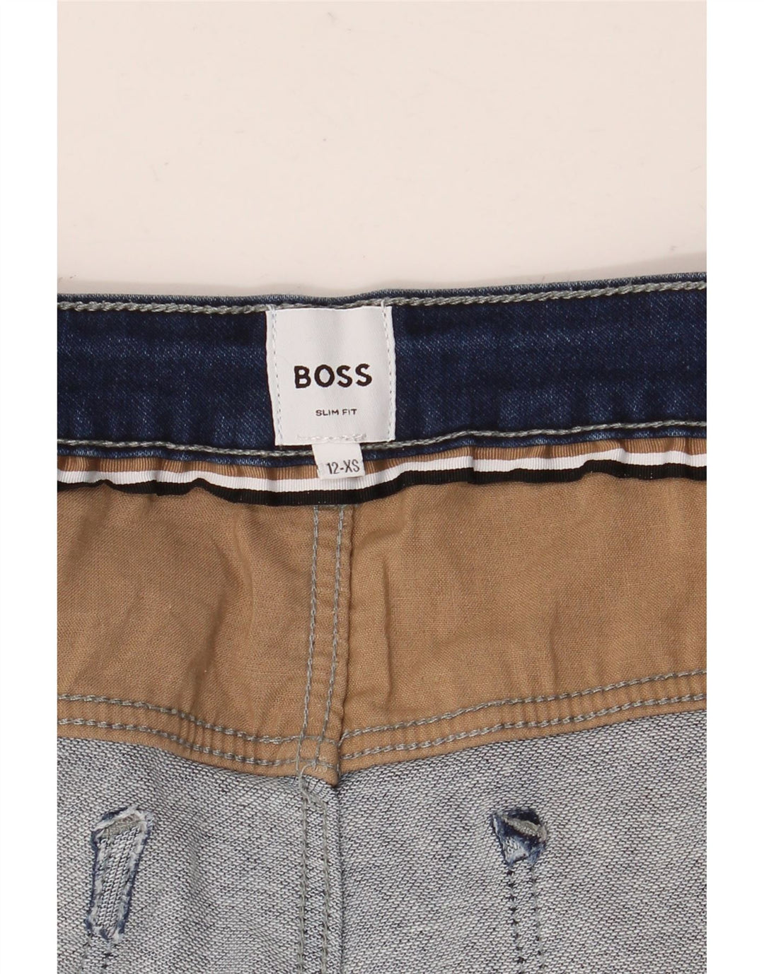 HUGO BOSS Jean Slim Garçon 11-12 ans XS Bleu