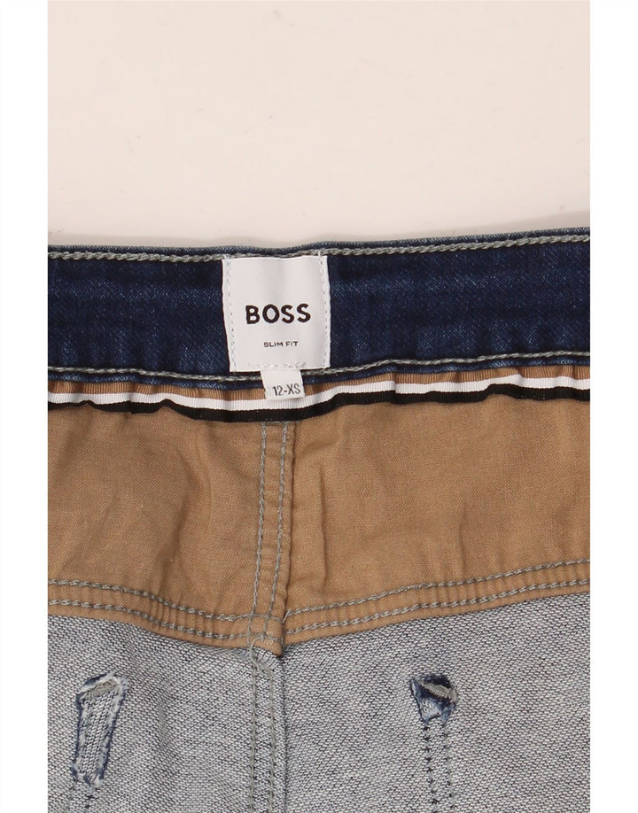 HUGO BOSS Jean Slim Garçon 11-12 ans XS Bleu