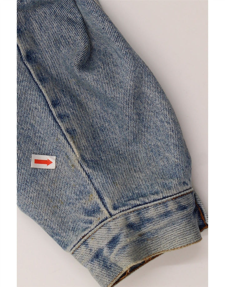 veste en denim homme vintage UK 38 coton bleu moyen