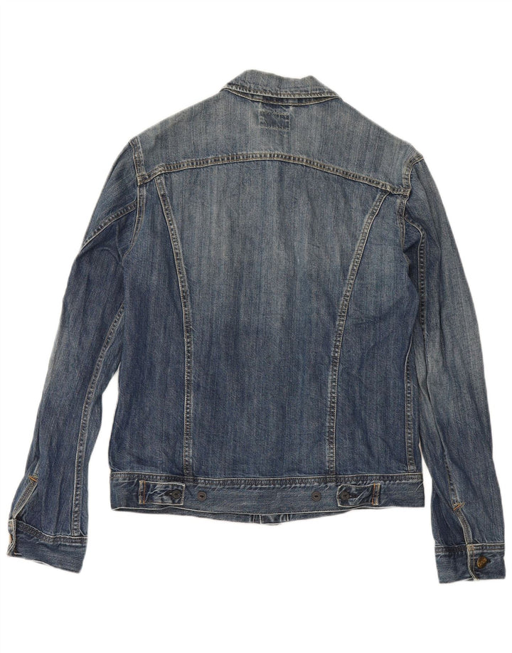 Lee Veste en jean pour femme UK 16 Large Bleu Coton