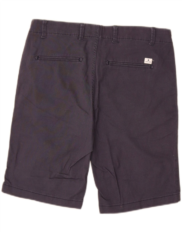JACK & JONES Short Chino Regular Fit W30 Homme Bleu Marine Moyen en Coton