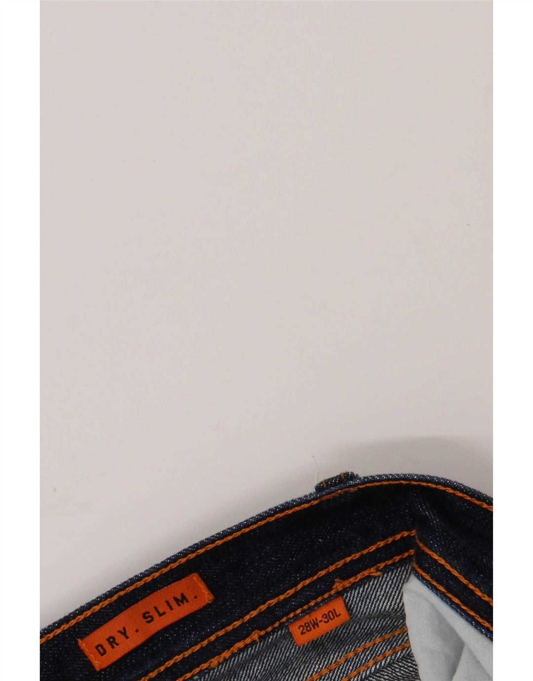 Superdry Jean Slim Femme W28 L30 Bleu Marine Coton