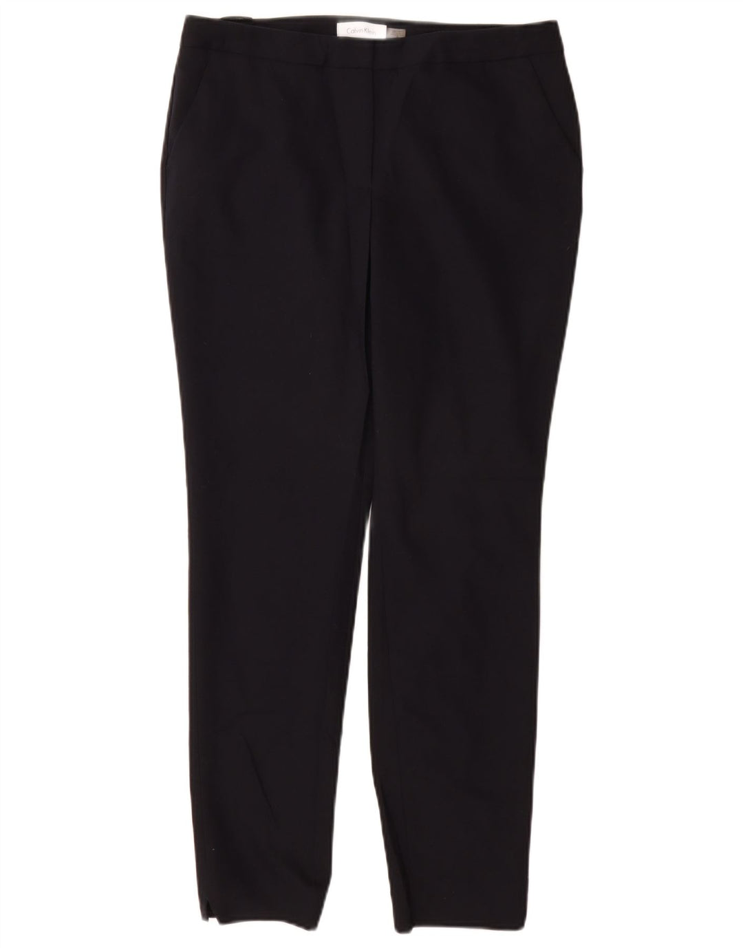 CALVIN KLEIN Pantalon Chino Slim Femme US 6 Medium W28 L28 Bleu Marine