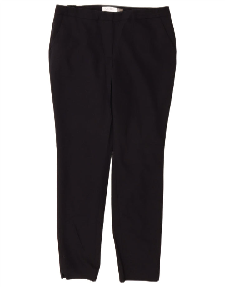 CALVIN KLEIN Pantalon Chino Slim Femme US 6 Medium W28 L28 Bleu Marine