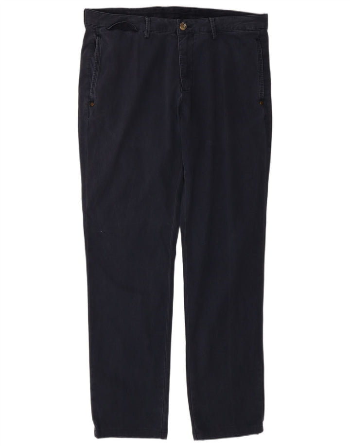 MASSIMO DUTTI Pantalon Chino Homme EU 42 Large W32 L31 Bleu Marine Classique