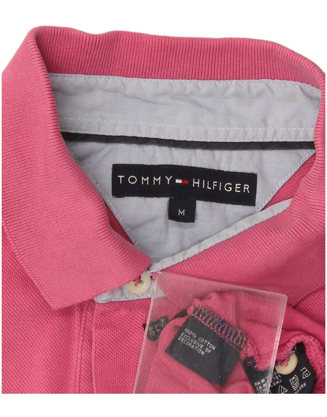 TOMMY HILFIGER Polo Homme Rose Moyen Coton