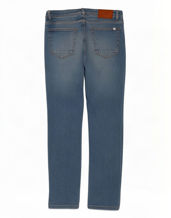 Zara Jean Slim Homme EU 42 Large W32 L30 Bleu Coton