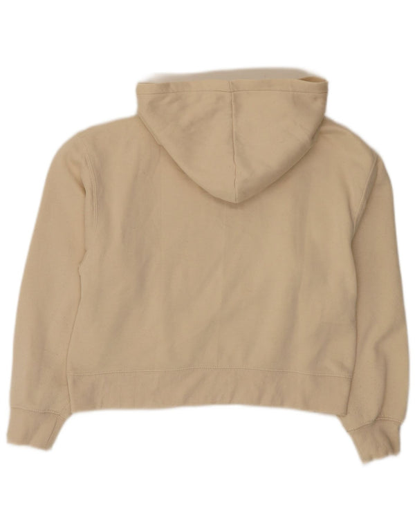 Zara Pull à capuche court pour fille 13-14 ans Beige Polyester