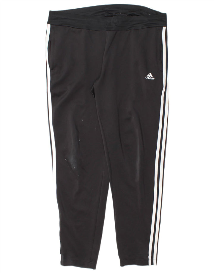 Adidas Pantalon de survêtement Aeroready pour femme UK 12/14 Noir moyen Polyester
