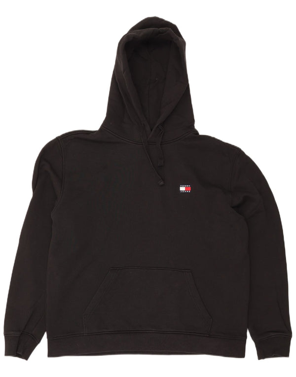 TOMMY HILFIGER Pull à capuche pour homme XL Noir Coton