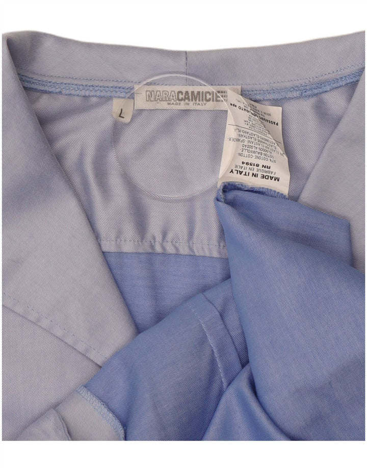 NARACAMICIE Chemise Femme UK 16 Grand Bleu Coton