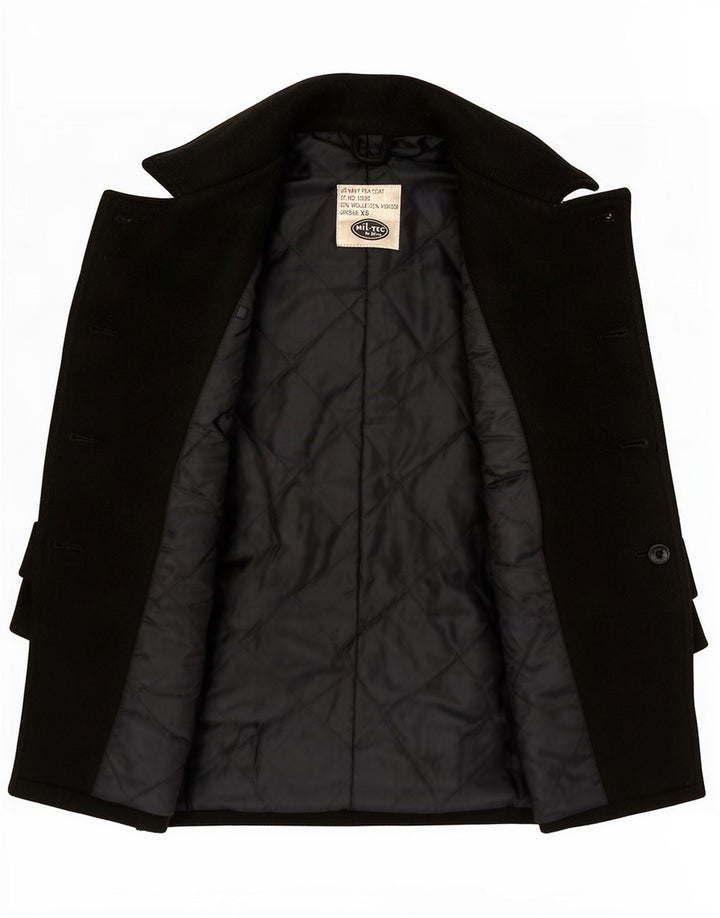 Mil-Tec Caban coupe ample pour homme UK 34 XS Laine noire
