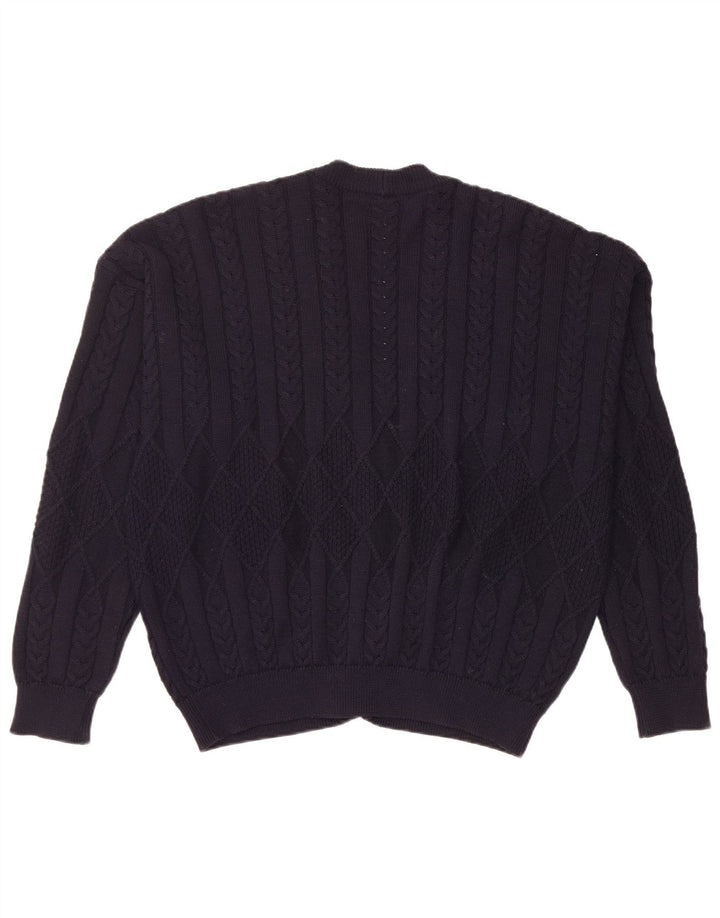 Navigare Cardigan Homme Pull Grande Laine Bleu Marine