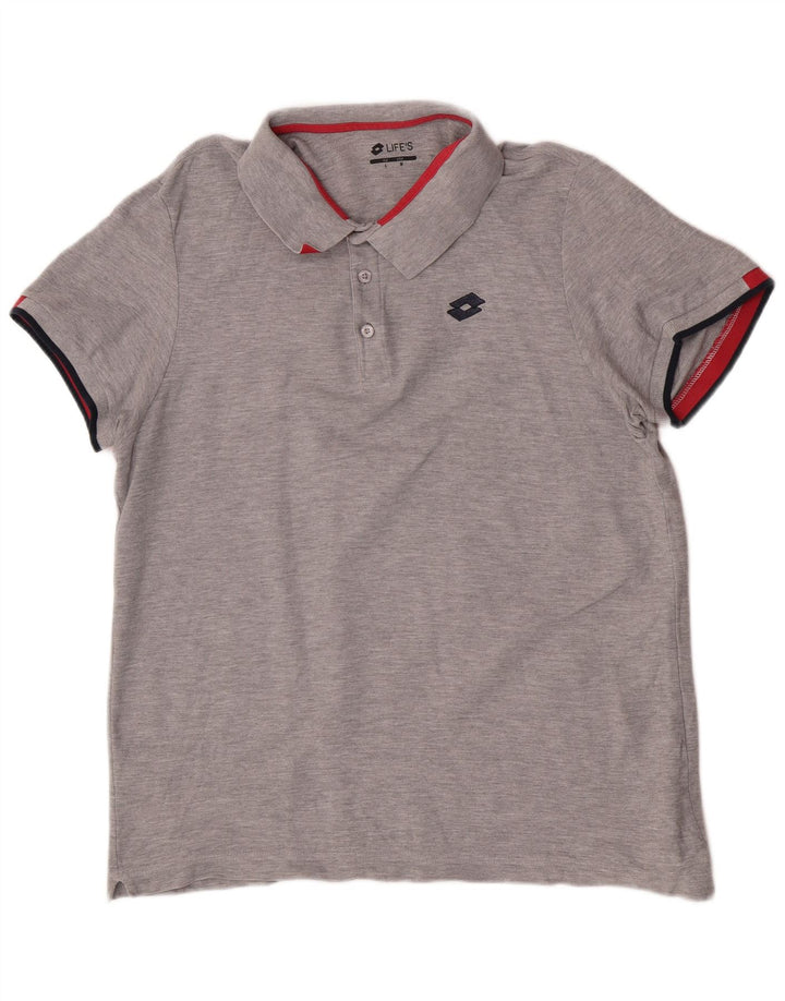 Lotto Polo Life's Homme Gris Moyen Moucheté